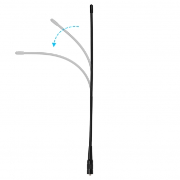 SMA Female Dual Band 136-174/400-470MHz flexible whip Antenna