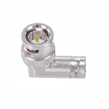 75Ohm BNC Jack Female to BNC Plug Male Right Angle Adapter