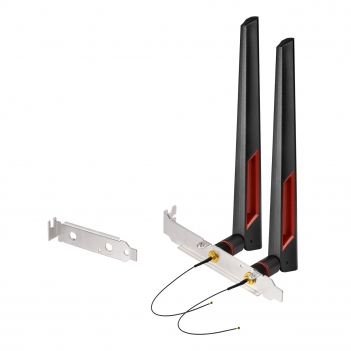 Dual band 2.4GHz, 5.8GHz WiFi Antenna 25cm/9.84 inch U.FL IPEX MHF4 to RP SMA Female Extension Cable for M.2 NGFF