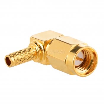 SSMA Plug Male Right Angle RF Connector for RG174, RG316, LMR/KSR100 Cable