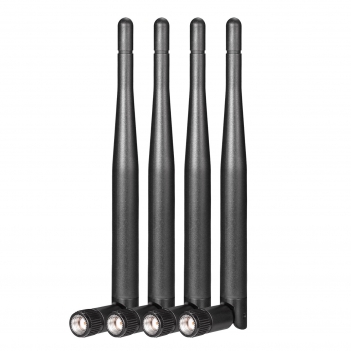 4pcs 2.4GHz/5.8GHz 3dBi Dual Band Omni WIFI Antenna RP-SMA for Wireless Security IP Camera