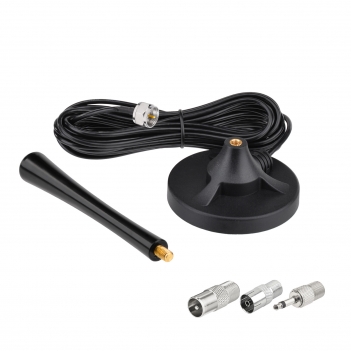 FM Radio Antenna Strong Magnetic Base Mount FM Antenna with 10ft Extension Cable for Yamaha Pioneer Onkyo Marantz Sherwood Indoor FM Radio AV Audio Video Bluetooth Home Theater Receiver Tuner