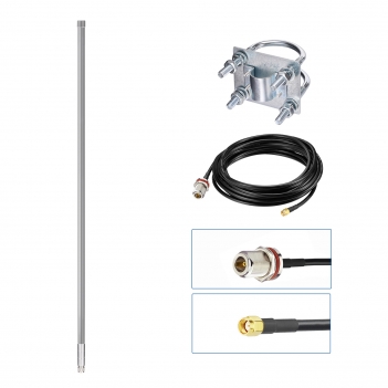 Bingfu 43.3inch 8dBi 868MHz 915MHz Lora Antenna+10ft ALSR240 Low Loss Cable for Helium HNT Miner Hotspot LoraWan Gateway