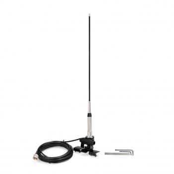 High Gain Mobile Ham Radio Fiberglass Antenna Car Truck Amateur Two Way Radio Dual Band VHF UHF 136-174 MHz 400-470MHz Anti-Rust Antennas