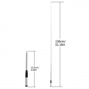 Telescopic 27MHz CB Antenna with BNC Connector