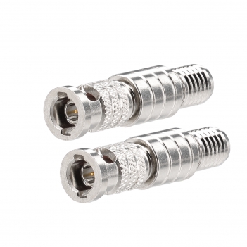 2pcs HD-BNC High-Density BNC Male Crimp Connector 75 Ohm Micro BNC SDI Connector for Belden Riser 1694A 6G-SDI 4K UHD HD Video Camera Coaxial Cable