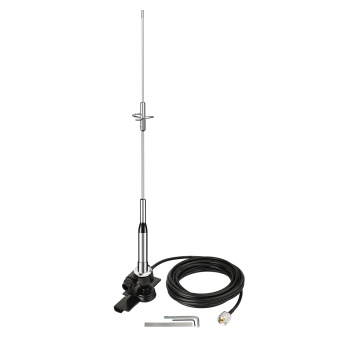 Mobile Ham Radio High Gain Antenna Dual Band VHF UHF 136-174MHz 400-470MHz Amateur Radio Anti-Rust Antennas with Magnetic Base 16.4ft 5m Cable for Car Truck Two Way Radio Marine VHF Radio