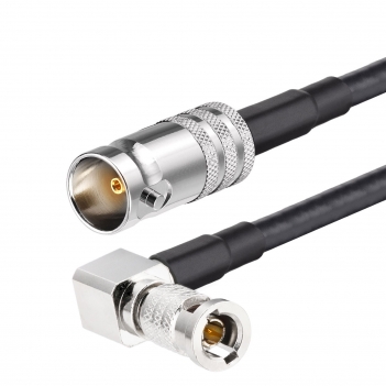 30 CM 1855A HD BNC Jumper Cable 1FT HD SDI 3G 6G Belden 1855A Cable BNC Female to HD BNC Male Right Angle 75 Ohm Digital Video Cable