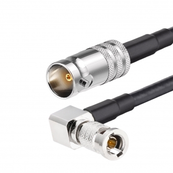 305 CM 1855A HD BNC Jumper Cable 1FT HD SDI 3G 6G Belden 1855A Cable BNC Female to HD BNC Male Right Angle 75 Ohm Digital Video Cable