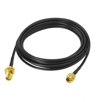 SMA BulkHead Jack to SMA Straight Plug Low Loss ALSR100 300cm with 3pcs SMA adapters