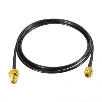 SMA BulkHead Jack to SMA Straight Plug Low Loss ALSR100 100cm with 3pcs SMA adapters