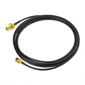 SMA BulkHead Jack to SMA Straight Plug Low Loss ALSR100 200cm with 3pcs SMA adapters