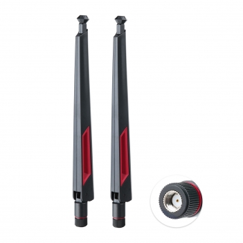 2.4G 5.8G Dual Band 13dBi Omnidirectional Stick Antenna With RP SMA Male Connector Pack Of 2