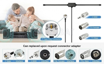 DAB FM Dipole Radio Antenna 3m Cable for Pioneer Onkyo Marantz Bose Wave Music System DAB FM Radio Home Stereo Aerial