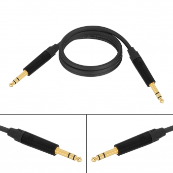 6.35mm (1/4 Inch) TRS to 6.35mm (1/4 Inch) Balanced Stereo Audio Cable 6.35 mm Balanced Line,Straight 6.35mm Male Jack Stereo Audio Interconnect Cord, for Electric Guitar,Bass,Keyboard,Amp,Speaker,Equalizer; Microphones,Amplifiers, mixing consoles;