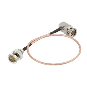 Superbat HD 3G SDI Cable 30cm 75ohm Thin BNC RG179D Male to Male Right Angle Double-Shielded Cable for Professional Camcorder SDI Converter CCTV Monitor Security Camera Supports 4K/8K