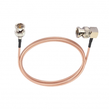 Superbat HD 3G SDI Cable 1m 75ohm Thin BNC RG179D Male to Male Right Angle Double-Shielded Cable for Professional Camcorder SDI Converter CCTV Monitor Security Camera Supports 4K/8K