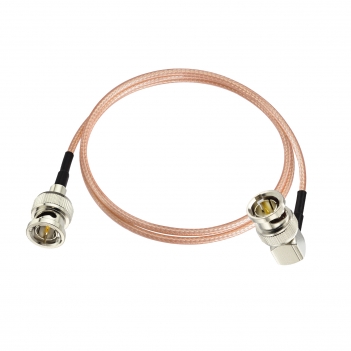 Superbat HD 3G SDI Cable 60cm 75ohm Thin BNC RG179D Male to Male Right Angle Double-Shielded Cable for Professional Camcorder SDI Converter CCTV Monitor Security Camera Supports 4K/8K