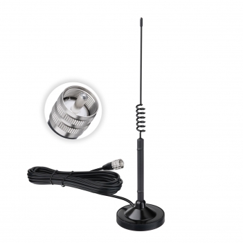 26-28MHz CB Radio Antennas PL259 CB Truck Antenna Magnetic Base Compatible with Galaxy Uniden Bearcat Cobra Radioddity Texas Ranger RoadKing Mobile CB Radio
