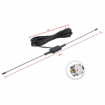 FM Dipole Radio Antenna 3m Cable for Pioneer Onkyo Marantz Bose Wave Music System DAB FM Radio Home Stereo Aerial