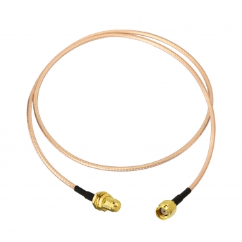 RP-SMA Male to RP-SMA Female Bulkhead RG316D Cable 50ohm Double-Shielded WiFi Antenna Extension Cable for WiFi Router USB Adapter Wireless PCIe Network Card Security/Trail Camera