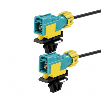 Waterproof Fakra Z-Female to Fakra Z-Female Car Antenna Extension Cable 1 Meter (3 Feet) Compatible with Car Audio Android Head Units, GPS Navigation, FM/AM Radio, Sirius XM Satellite Radio, 4G LTE TEL Vehicle Communication Systems, Bluetooth Modules