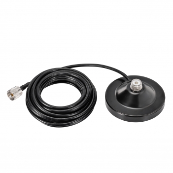 VHF Cellular Antenna 136-174MHz 50cm Vehicle Ham Radio Antenna with Magnetic base PL259 Plug 5M Cable for Two Way Radios and Amateur Radios