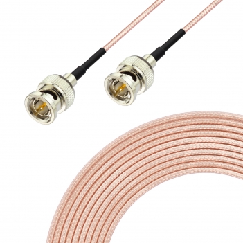 HD 3G SDI Cable 3m 75ohm Thin BNC RG179D Male to Male Double-Shielded Cable for Professional Camcorder SDI Converter CCTV Monitor Security Camera Supports 3G-SDI/HD-SDI/4K/8K