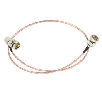 Superbat HD 3G SDI Cable 60cm 75ohm Thin BNC RG179D Male to Male Right Angle Double-Shielded Cable for Professional Camcorder SDI Converter CCTV Monitor Security Camera Supports 4K/8K