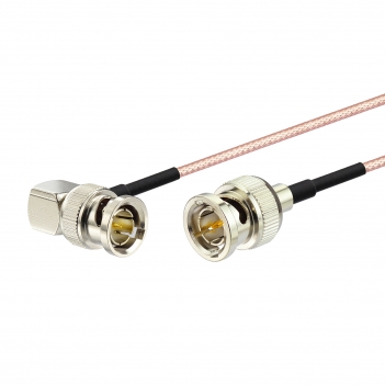 Superbat HD 3G SDI Cable 1m 75ohm Thin BNC RG179D Male to Male Right Angle Double-Shielded Cable for Professional Camcorder SDI Converter CCTV Monitor Security Camera Supports 4K/8K