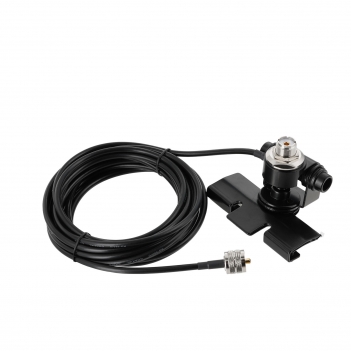 Dual Band Mobile Ham Radio Antenna VHF UHF 136-174MHz 400-470MHz PL259 Amateur Radio Antennae for Vehicle Car Truck Marine - Lip Fixed Bracket Mounting with 16.5 Feet RG58 Coaxial Cable