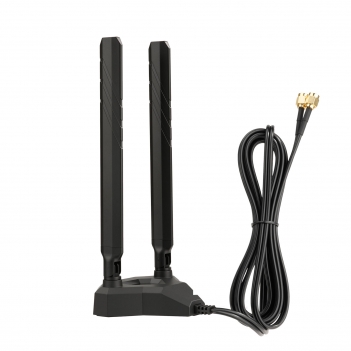 WiFi 6E Antenna Magnetic Base High Gian Antenna with RP-SMA Male Connector for WiFi  Router PC Desktop Computer PCI-E Card  Gaming Motherboard