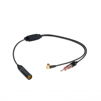 DAB Car Radio Antenna Adapter Cable DIN Female To DIN Male + SMB Connector AM FM DAB Aerial Splitter Signal Car Aerial Converter Aftermarket Replacement