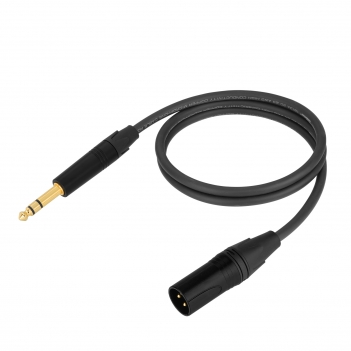 3.3FT 6.35mm (1/4 Inch) TRS to Balanced XLR Male Stereo Audio Cable for Bass,Electric Guitar, Keyboard,Amp,Speaker,Equalizer;Microphones,Amplifiers, mixing consoles; Live events or studio sound; Analog audio.