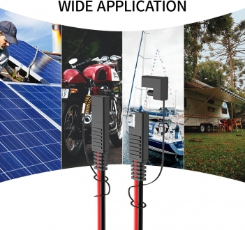 3FT SAE Extension Cable - 3/6/10/20/35/50FT Quick Disconnect Wire Harness with SAE Connector for Automotive, RV, Solar Panel