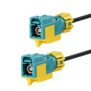 Waterproof Fakra Z Female to Female Extension Cable for Car Stereo Head Unit, Factory Wired Backup Camera, GPS Navigation Antenna Module, Sirius XM Satellite Radio