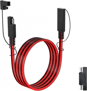 16AWG 6FT SAE Extension Cable 3/6/10/20/35/50FT Quick Disconnect Wire Harness with Connector for Automotive RV Battery Solar Panel