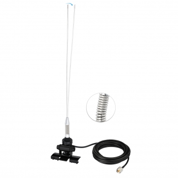 VHF UHF 144/430MHz Mobile Radio Antenna Dual Band 136-174MHz 400-470MHz Vehicle Ham Radio NMO Mount Antenna for Car Truck Ham Radio Mobile Radio Amateur Radio Two Way Radio Marine VHF Radio