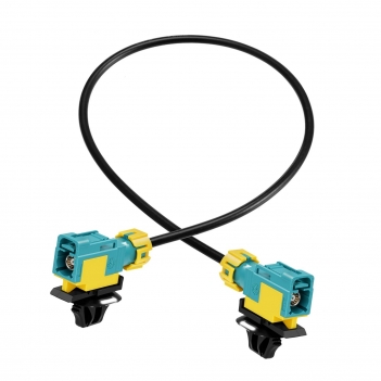 Waterproof Fakra Z Female to Female Extension Cable for Car Stereo Head Unit, Factory Wired Backup Camera, GPS Navigation Antenna Module, Sirius XM Satellite Radio