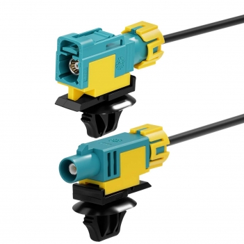 FAKRA Z Female to Male Waterproof Car Antenna Extension Cable RG174 Coaxial for Android Stereo Head Units GPS FM AM Radio Sirius XM Satellite 4G LTE Bluetooth