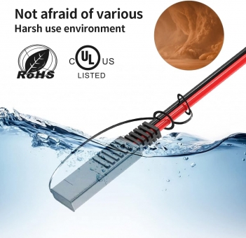 16AWG 6FT SAE Extension Cable 3/6/10/20/35/50FT Quick Disconnect Wire Harness with Connector for Automotive RV Battery Solar Panel