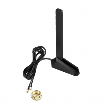WiFi 7 WiFi 6E Antenna Tri-Band 2.4GHz 5GHz 6GHz Magnetic Base antenna with RP-SMA Male for Gaming PC Desktop Computer Motherboard PCIe Card, Wireless Router Modem