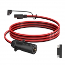 ELFCULB 7 Way Trailer Plug to SAE Cable,10AWG 7 Pin trailer plug to SAE Connector with SAE Reverse Adapter for RV Truck Trailer(2FT)