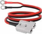 ELFCULB Anderson 50amp to O Ring Terminal, 10AWG Anderson SB50 Battery Quick Connect/Disconnect Cable for Forklift RV Boat Lithium Batteries(2FT)