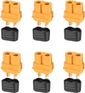 ELFCULB XT60 Connector,XT60H Plug Female with Sheath Housing for RC Battery Amass Connector Device Replace (6Pcs)