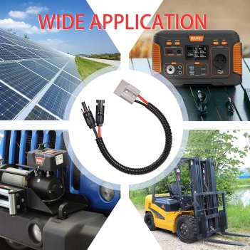 ELFCULB Solar to Anderson Cable, 10AWG 1.8M Solar Plug to Andersen Plug 50A for Solar Panel Solar Generator