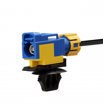Waterproof Fakra C Blue Female to SMA Bulkhead Female 20CM LMR100 Cable