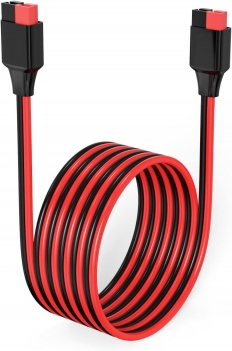 ELFCULB 10AWG 6FT Anderson Extension Cable  Solar Extension Cable Anderson Connector for Portable Power Station Solar Generator Solar Panel (6FT)