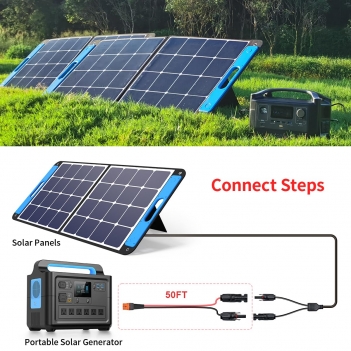 ELFCULB 10AWG 50FT Solar to XT60i Cable  Solar Connector to XT60i Adapter Cable for Portable Power Station