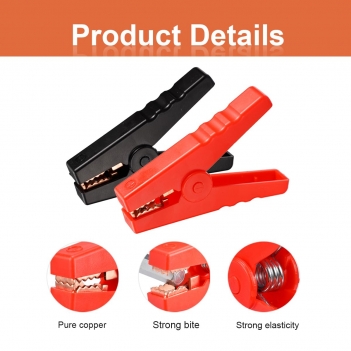 LFCULB XT60 to Alligator Clips,12AWG XT60 Female Connector Quick Disconnect Cable Compatible for RC Battery Portable Power Station Solar Panel(2FT)